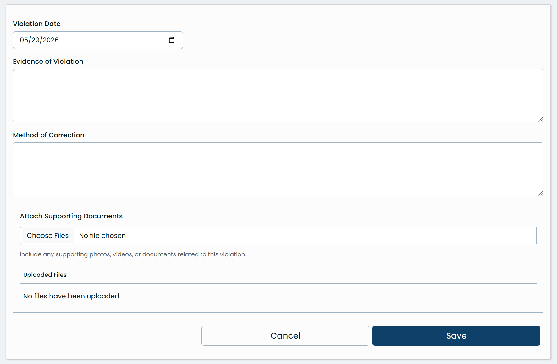 Simple Form example
