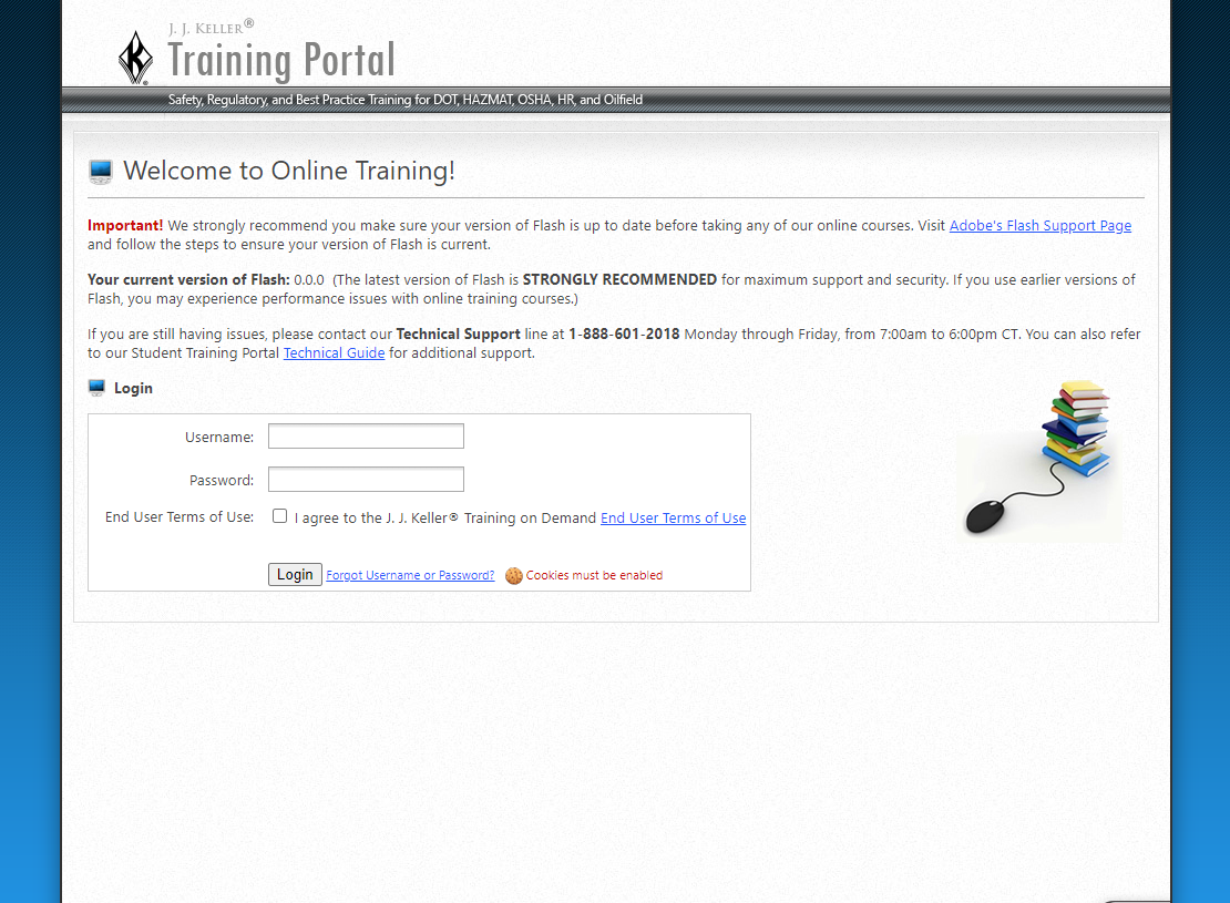 The original student training portal login