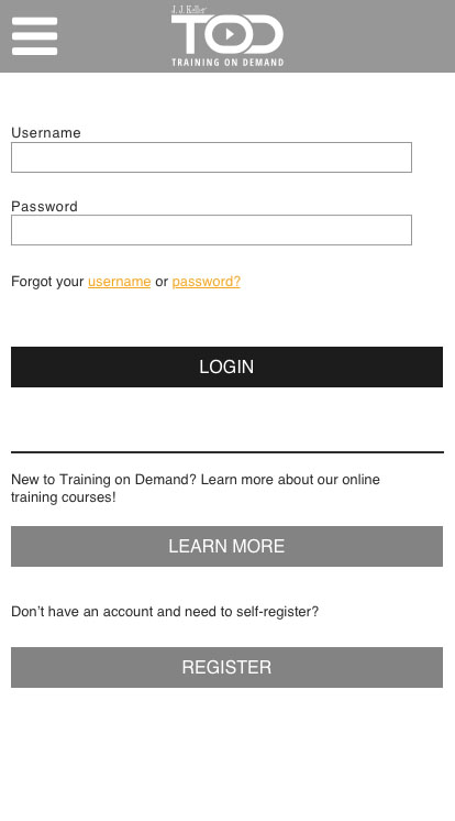 Login wireframe